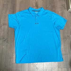 Oakley Mens Bright Blue Polo Size XXL